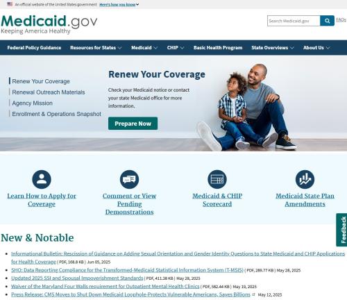 Design of Medicaid.gov